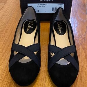 Cole Haan Women's Black Suede Ballet Flats